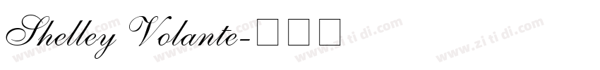 Shelley Volante字体转换